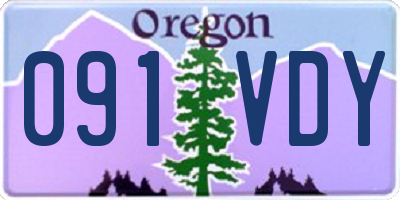 OR license plate 091VDY