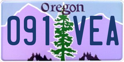 OR license plate 091VEA