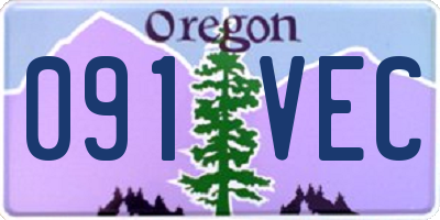 OR license plate 091VEC