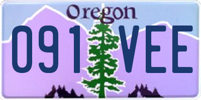 OR license plate 091VEE