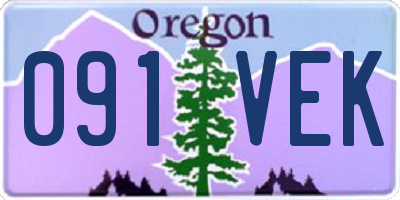 OR license plate 091VEK