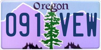 OR license plate 091VEW