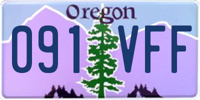 OR license plate 091VFF
