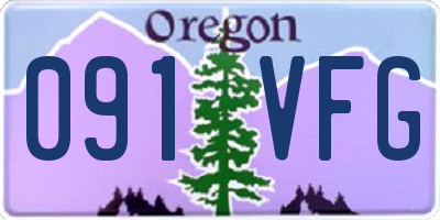 OR license plate 091VFG