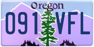 OR license plate 091VFL