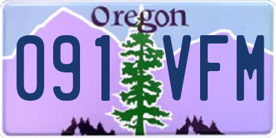 OR license plate 091VFM