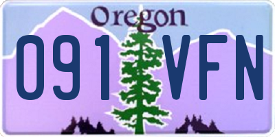 OR license plate 091VFN