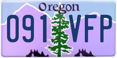 OR license plate 091VFP