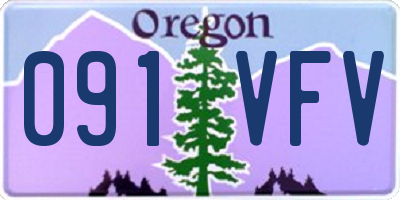 OR license plate 091VFV
