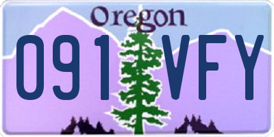 OR license plate 091VFY