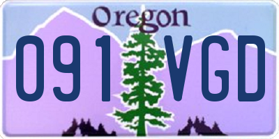 OR license plate 091VGD
