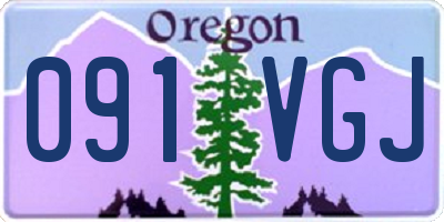 OR license plate 091VGJ