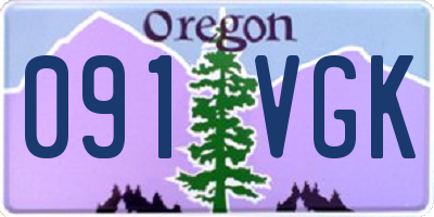 OR license plate 091VGK