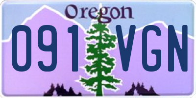 OR license plate 091VGN