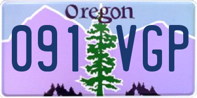 OR license plate 091VGP