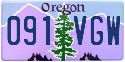 OR license plate 091VGW