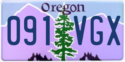 OR license plate 091VGX