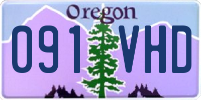 OR license plate 091VHD