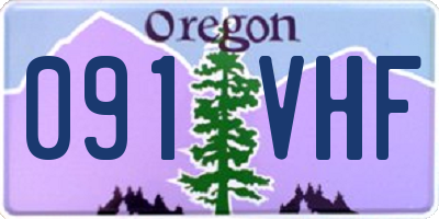 OR license plate 091VHF