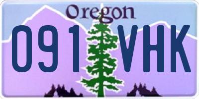 OR license plate 091VHK