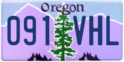 OR license plate 091VHL