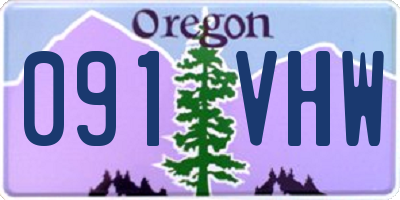 OR license plate 091VHW