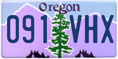 OR license plate 091VHX