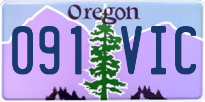 OR license plate 091VIC