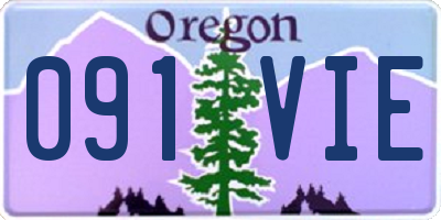 OR license plate 091VIE