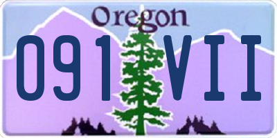 OR license plate 091VII