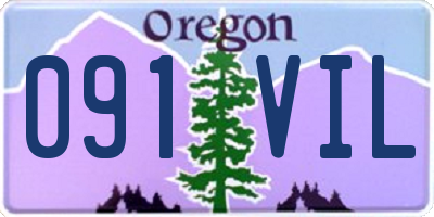OR license plate 091VIL