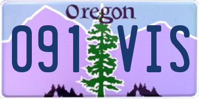 OR license plate 091VIS