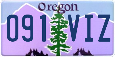OR license plate 091VIZ