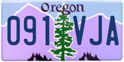 OR license plate 091VJA