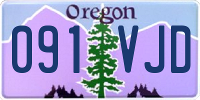 OR license plate 091VJD