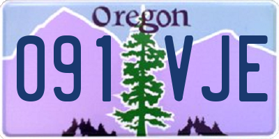 OR license plate 091VJE