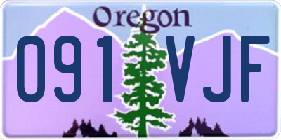 OR license plate 091VJF