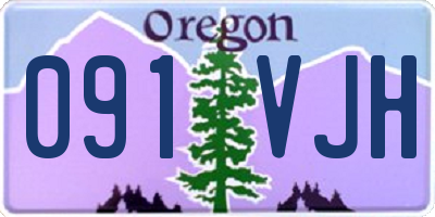OR license plate 091VJH
