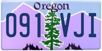 OR license plate 091VJI