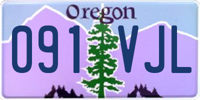 OR license plate 091VJL