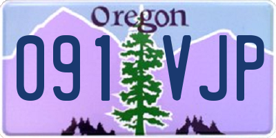 OR license plate 091VJP