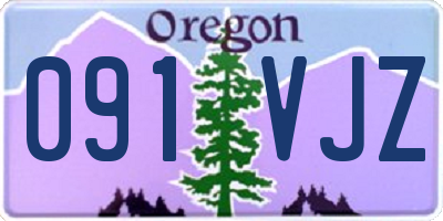 OR license plate 091VJZ