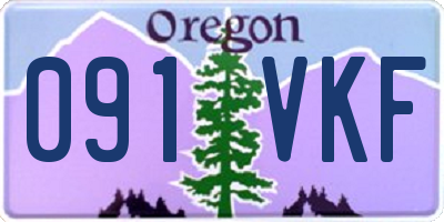 OR license plate 091VKF