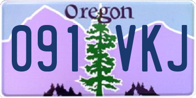 OR license plate 091VKJ