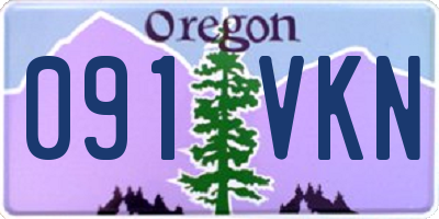 OR license plate 091VKN