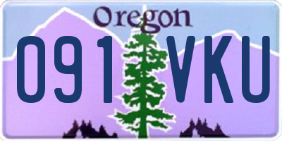 OR license plate 091VKU