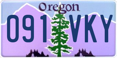 OR license plate 091VKY