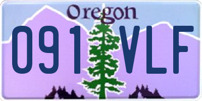 OR license plate 091VLF