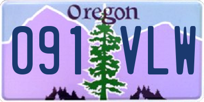 OR license plate 091VLW