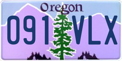 OR license plate 091VLX